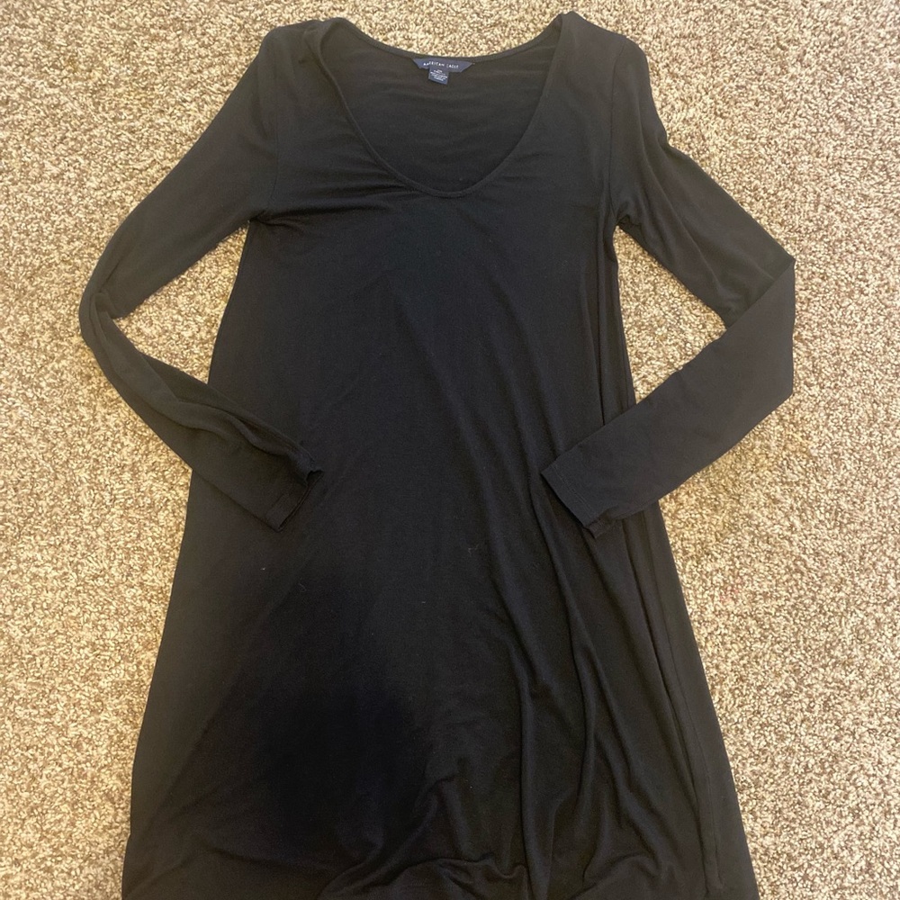 American eagle womens black scoop neck dress xxs